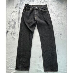 Levi's 501 Original Fit Dark Wash Denim Jeans Men's Size 32x34